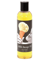 Earthly Body Hemp Edible Massage Oil - 8 Oz French Vanilla