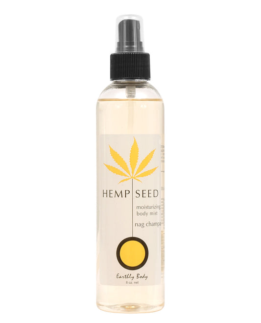 Earthly Body Hemp Seed Moisturizing Body Mist - 8 Oz Nag Champa - LUST Depot