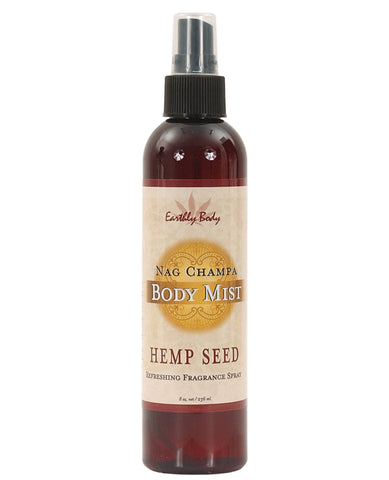 Earthly Body Hemp Seed Moisturizing Body Mist - 8 Oz Nag Champa