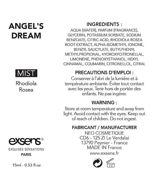 Exsens Of Paris Endorphins Booster - 15 Ml Angels Dream - LUST Depot