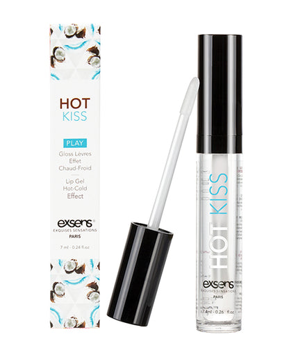 Exsens Of Paris Hot Kiss Play Lip Gloss - Coconut - LUST Depot