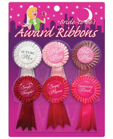 Bride To Be's Award Ribbons - Pack Of 6