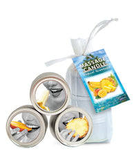 Earthly Body Tropical Candle Trio Gift Bag - 2 Oz Banana, Mango & Pineapple