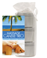 Earthly Body Massage Candle Trio Gift Bag - 2 Oz Skinny Dip, Dreamsicle, & Guavalva