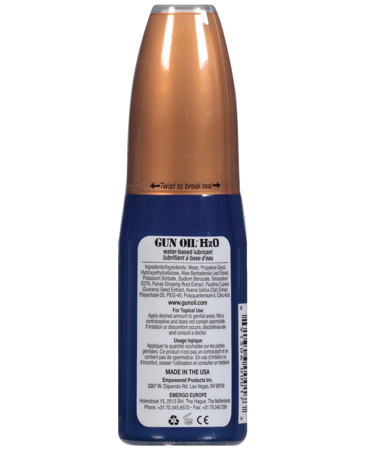 Gun Oil H2o - 2 Oz - LUST Depot