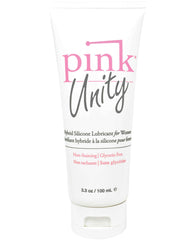 Pink Unity Hybrid Silicone Based Lubricant - 3.3 Oz Tube