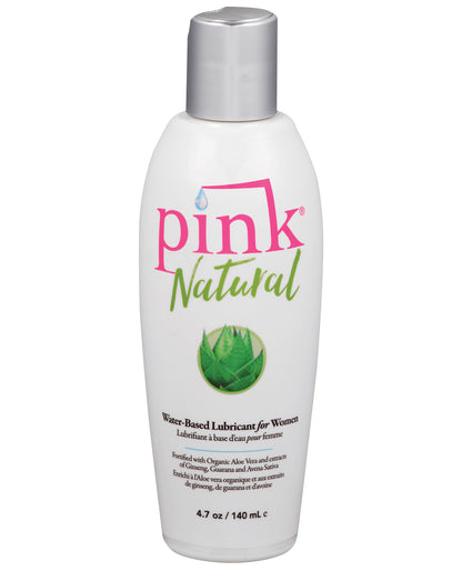 Pink Natural Water Based Lubricant For Women - 4.7 Oz - LUST Depot