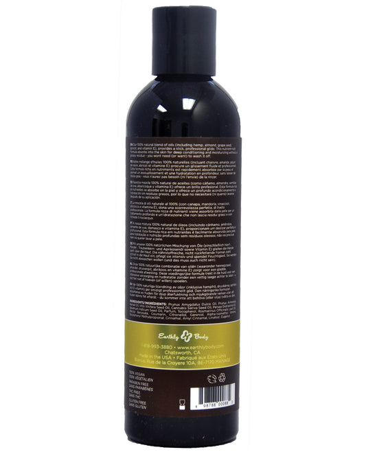 Earthly Body Massage & Body Oil - 8 Oz Nag Champa - LUST Depot