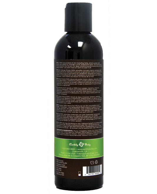 Earthly Body Massage & Body Oil - 8 Oz Naked In The Woods - LUST Depot