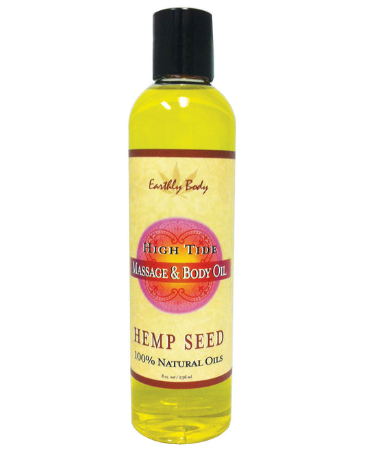 Earthly Body Massage & Body Oil - 8 Oz High Tide - LUST Depot