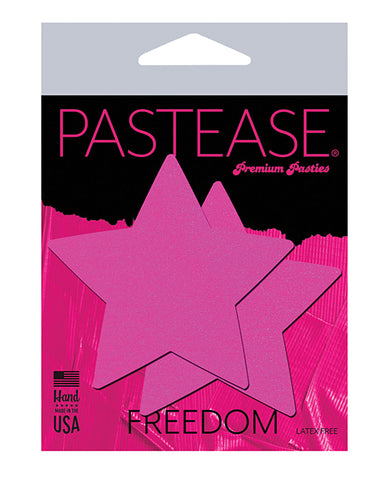 Pastease Basic Star Black Light Reactive - Neon Pink O-s