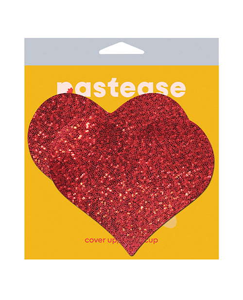 Pastease Coverage Glitter Heart - Red O/s - LUST Depot