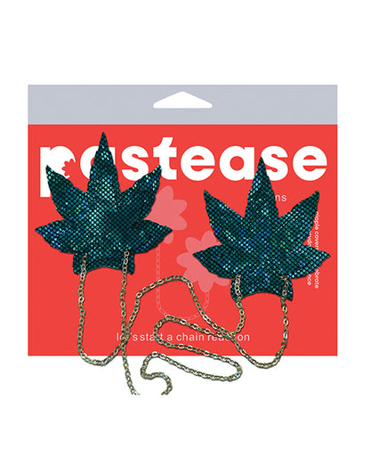 Pastease Chains Disco Weed Leaf - Green O/s - LUST Depot