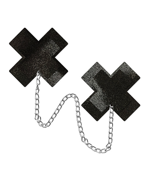 Pastease Chain Plus X Liquid Cross - Black O-s - LUST Depot