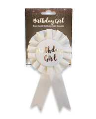 Birthday Girl Badge - Rose Gold