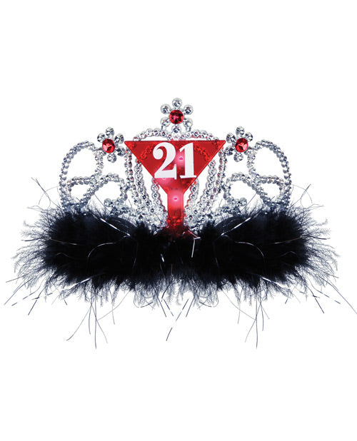 21st Birthday Flashing Tiara - LUST Depot