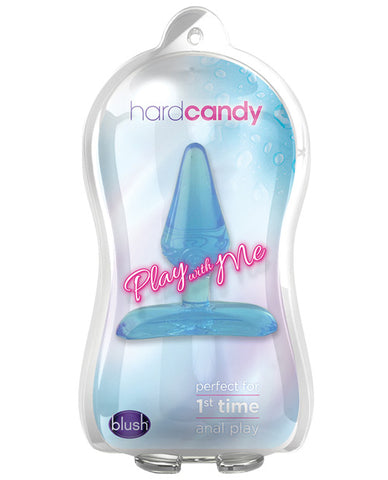 Blush Play With Me Hard Candy Anal Toy - Blue