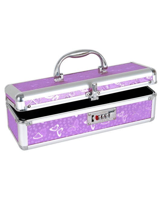 Lockable Vibrator Case - Purple - LUST Depot