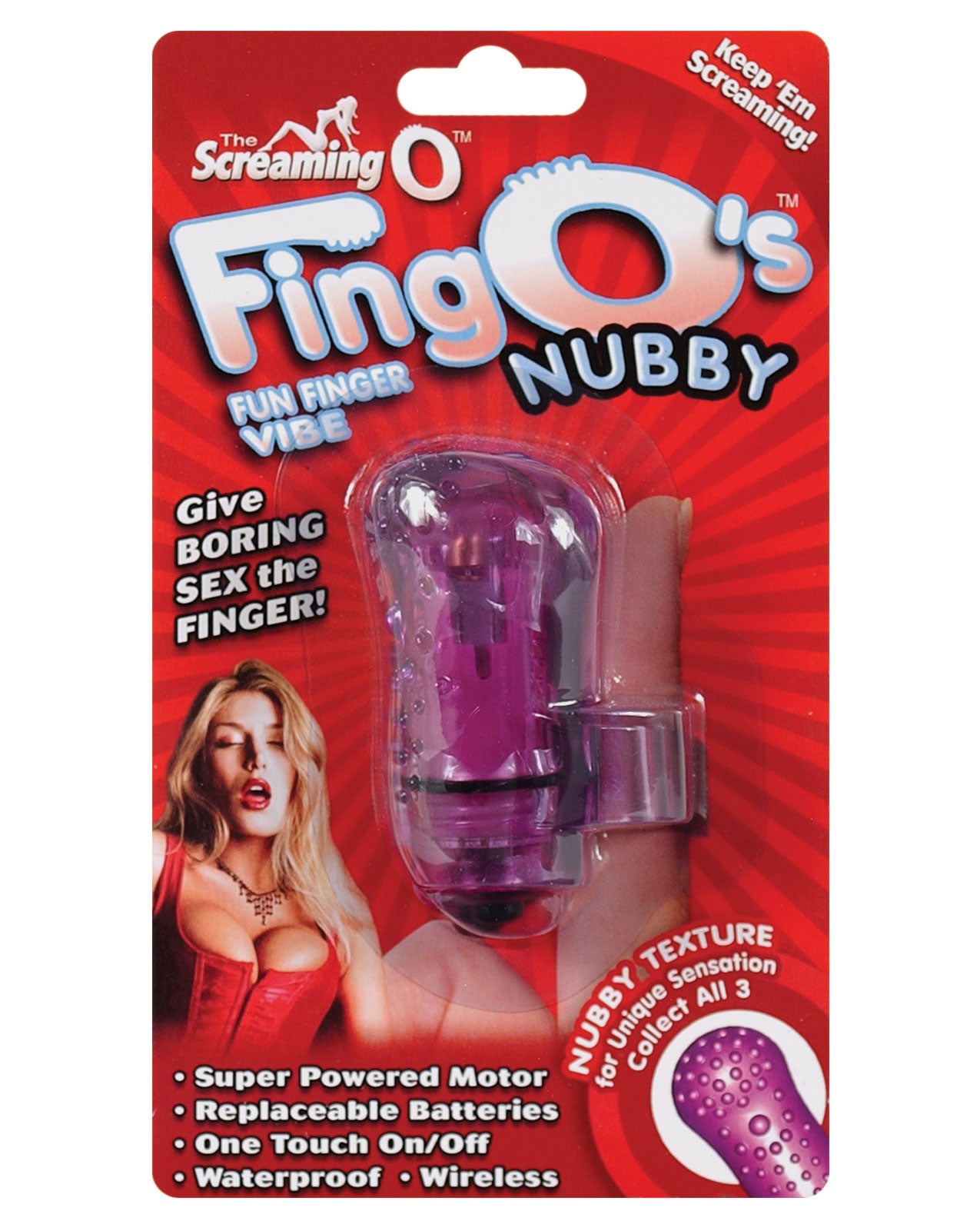 Screaming O Fingo's - Nubby Purple - LUST Depot