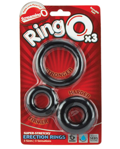 Screaming O Ringo - Black Pack Of 3