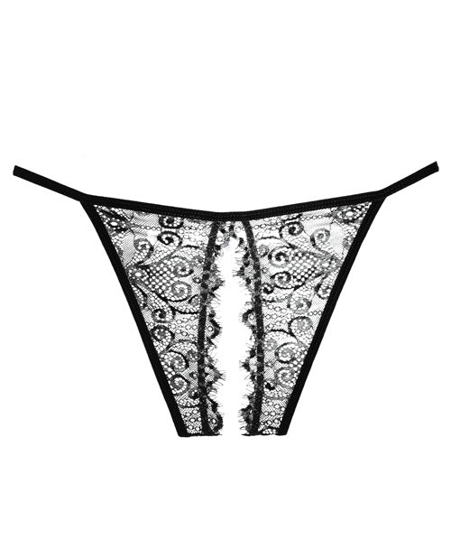 Adore Lace Enchanted Belle Panty Black O/s - LUST Depot