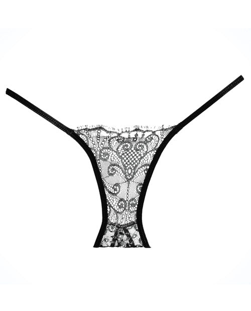 Adore Lace Enchanted Belle Panty Black O/s - LUST Depot