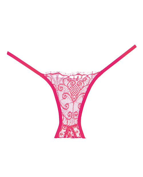 Adore Lace Enchanted Belle Panty Hot Pink O/s - LUST Depot