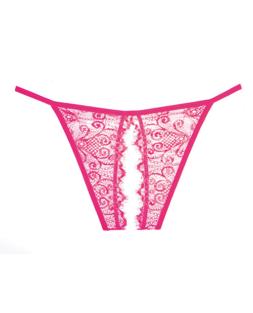 Adore Lace Enchanted Belle Panty Hot Pink O/s - LUST Depot