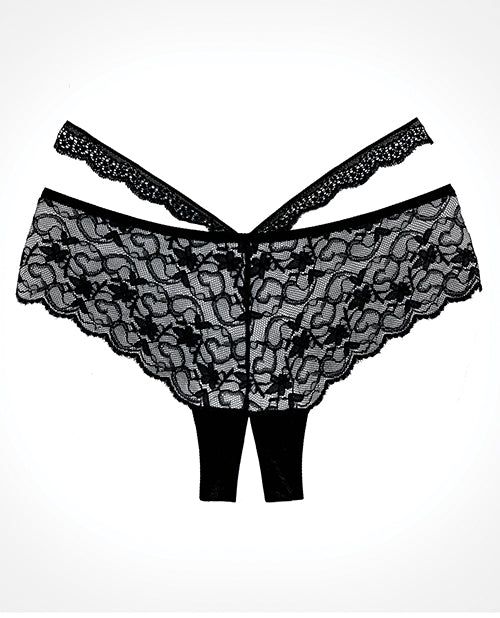 Adore Heartbreaker Panty Black O/s - LUST Depot