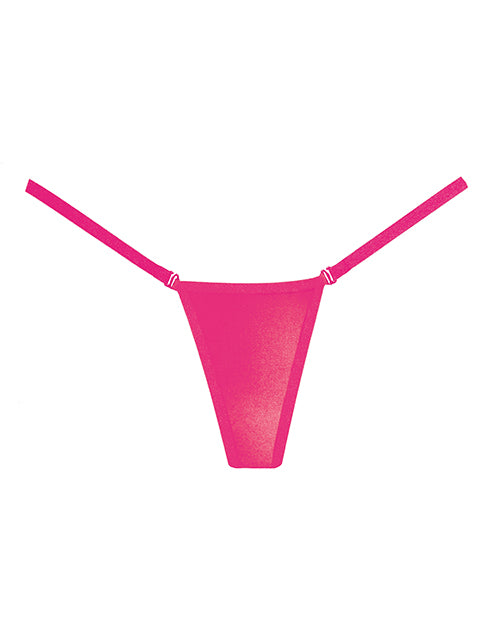 Adore Between The Cheats Wetlook Panty Hot Pink O/s - LUST Depot