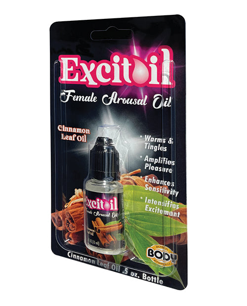 Body Action Excitoil Cinnamon Arousal Oil - .5 Oz Bottle Carded - LUST Depot