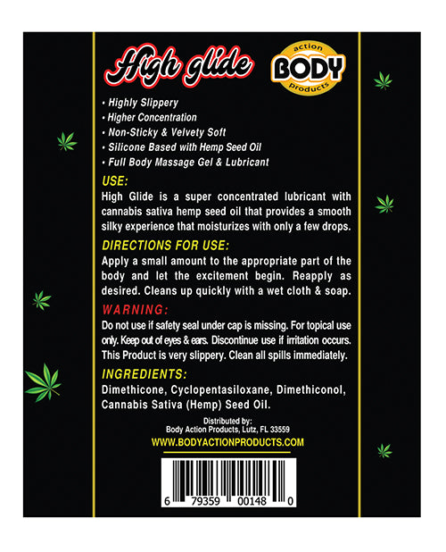 High Glide Erotic Lubricant - 2.3 Oz Bottle - LUST Depot