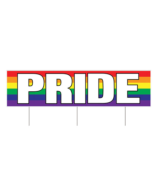 Plastic Jumbo Pride Yard Sign - LUST Depot