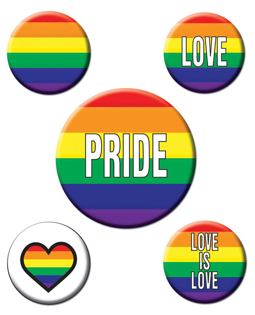 Rainbow Rainbow Party Buttons - LUST Depot