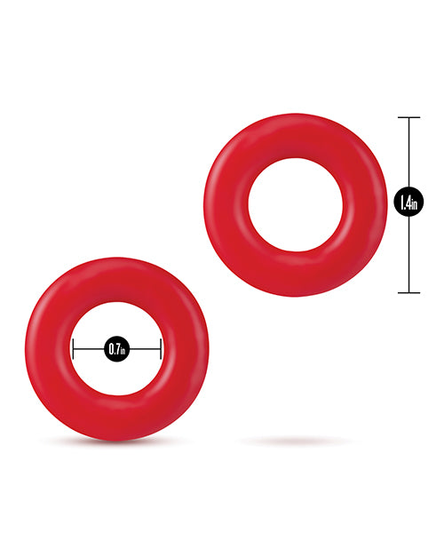 Blush Stay Hard Donut Rings - Red Pack Of 2 - LUST Depot