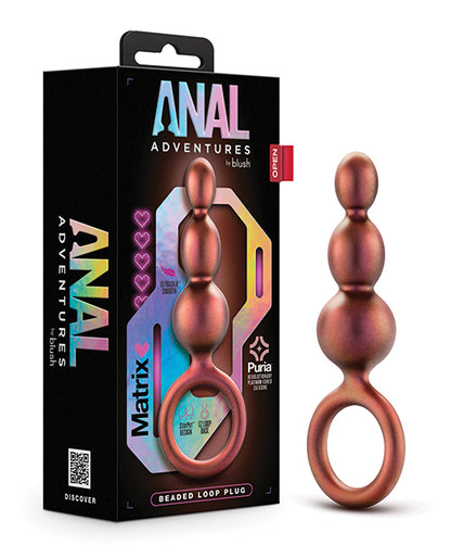 Blush Anal Adventures Matrix Beaded Loop Plug - Copper - LUST Depot