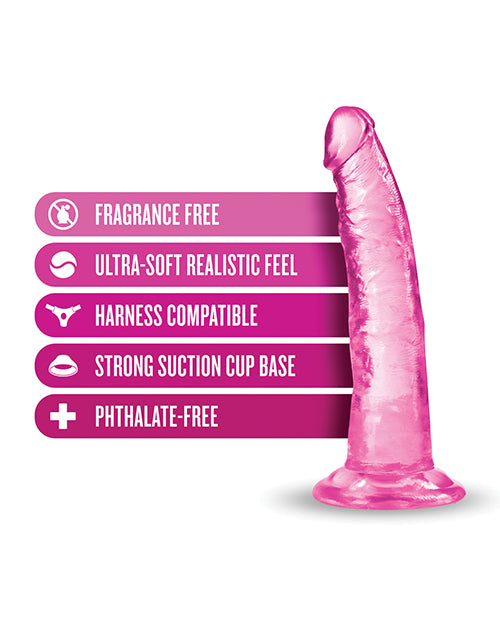 Blush B Yours Plus 7.5" Lust N' Thrust Dildo - Pink - LUST Depot