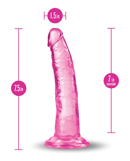 Blush B Yours Plus 7.5" Lust N' Thrust Dildo - Pink - LUST Depot