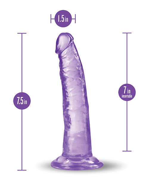 Blush B Yours Plus 7.5" Lust N' Thrust Dildo - Purple - LUST Depot