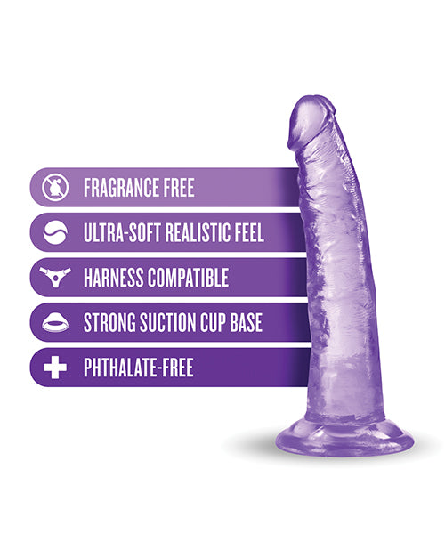 Blush B Yours Plus 7.5" Lust N' Thrust Dildo - Purple - LUST Depot