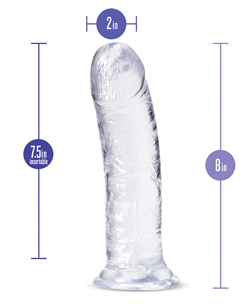 Blush B Yours Plus 8" Roar N Ride Dildo - Clear - LUST Depot