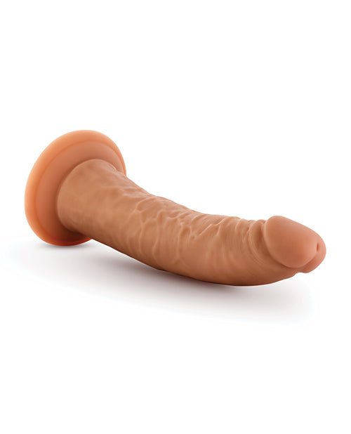 Blush Dr. Skin Glide 7.5" Self Lubricating Dildo - Mocha - LUST Depot