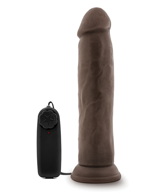 Blush Dr. Skin Dr. Throb 9.5" Cock W-suction Cup - Chocolate - LUST Depot