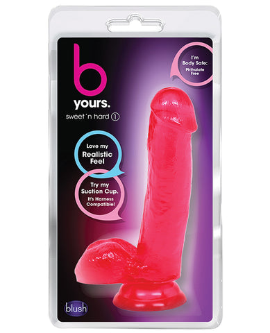 Blush B Yours Sweet N Hard 1 W- Suction Cup - Pink