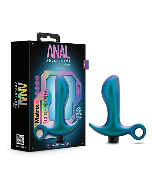 Blush Anal Adventures Matrix Teleportation Plug - Lunar Blue - LUST Depot