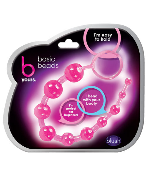 Blush B Yours Basic Anal Beads - Pink - LUST Depot