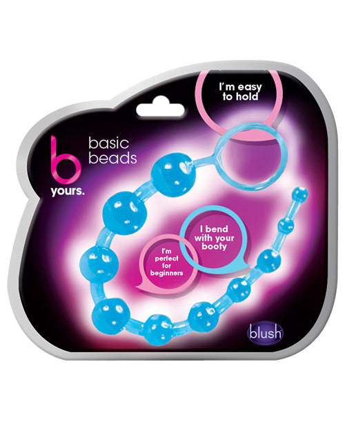 Blush B Yours Basic Anal Beads - Blue - LUST Depot