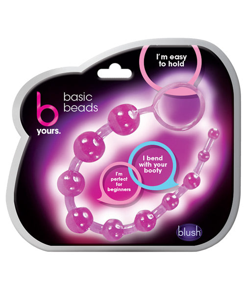 Blush B Yours Basic Anal Beads - Purple - LUST Depot