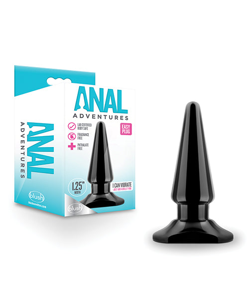 Blush Anal Adventures Easy Plug - Black - LUST Depot