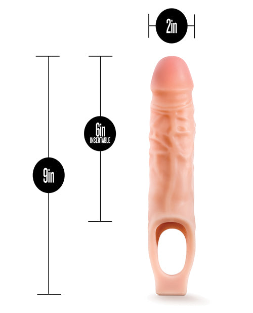 Blush Performance 9" Cock Sheath Penis Extender - Flesh - LUST Depot